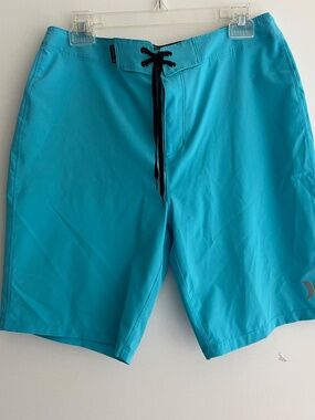 Hurley Phantom Men's Board Shorts Turquoise Aqua Stretch Swim Surf Trunks Size30